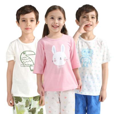 Bonumam/Summer/Baby Indoor Clothing/Update/Children/Sleeveless/Short Sleeve/Jacquard/Innerwear