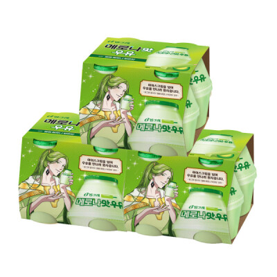 Melona Flavor Milk (Bottle) 240ml x12