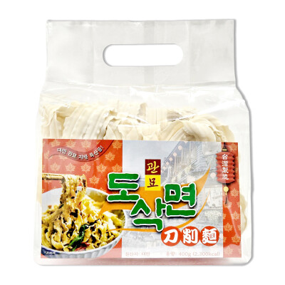 도삭면 칼면 400g 생면 칼국수 샤브샤브면 훠궈 사리