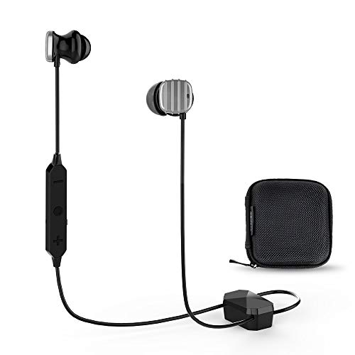 COWIN HE8 Bluetooth Wireless Headphones In-Ear Buds Headphones with Microphones Hi-Fi Deep Bass Wireless Headset Active Noise Cancelling Earbuds Sports Earphones for Workout/Running/Gym-Silver