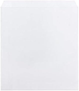 ClearBags Kraft Paper Merchandise Bag, 8 x 10, White, 100 Pack, Retail Shopping Bags, To Go Packaging for Small Business, Baggies for Wrapped Food, Jewelry & Other Items, Sealable, MB3WA
