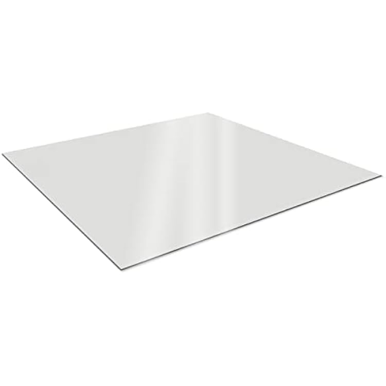 SPEEDYORDERS Silver Anti Scratch Acrylic Mirror Sheet Plexiglass 24 x 16 Inches Sharp Corner Shatterproof Mirror Plastic Mirrors for Wall Plexiglass Sheet for Decoration, Craft, Home Decor