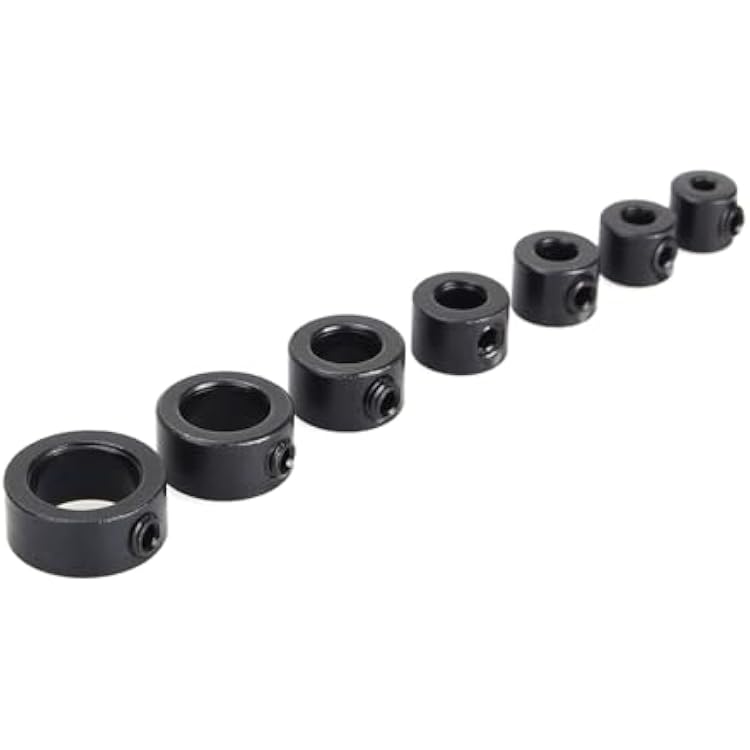 Drill Bit Limit Ring 312mm Locator Depth Stop Collars Ring Positioner Set with Hex Wrench, Small Size, Light Weight, Easy to Operate, Made of Carbon Steel, Various Specs for