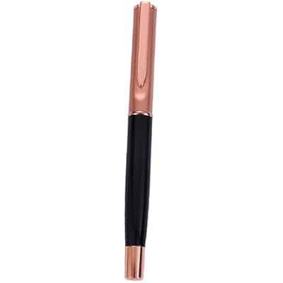Business Event Metal Gel Pen Ergonomic Design Smooth Writing Rose Gold Office Signature Pen for Professionals and Meetings