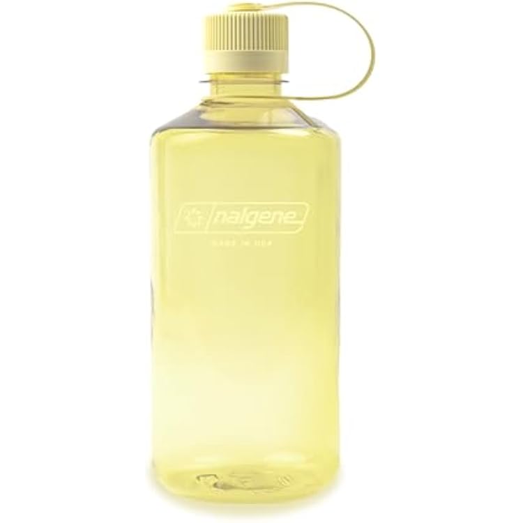 Nalgene 32 oz Narrow Mouth Water Bottle | BPA-Free, Durable & Leak Proof, Lightweight Bottle for Hiking, Gym & Travel, Butter