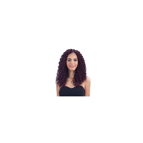 MULTI PACK DEALS! FreeTress Synthetic Hair Crochet Braids Beach Curl 12 4-PACK, 1B