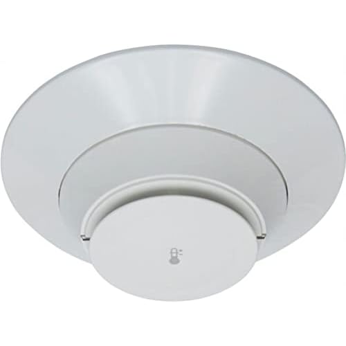 Fire-Lite H365 Intelligent Fixed Addressable Heat Detector, White, 2-Wire SLC Loop Connection, Built-in Tamper-Resistant Feature, Designed for Direct-Surface or & Junction Box Mounting