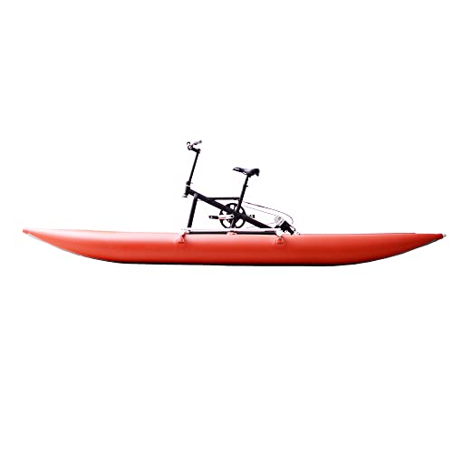 Water Bikes, Chili Pontoon Banana Water Bike Inflatable Kayak Bikeboat for Lake, Water Sports Touring Kayaks Sea Pedal Bicycle Boat for Sport Fun Fishing... Chili-WaterBike