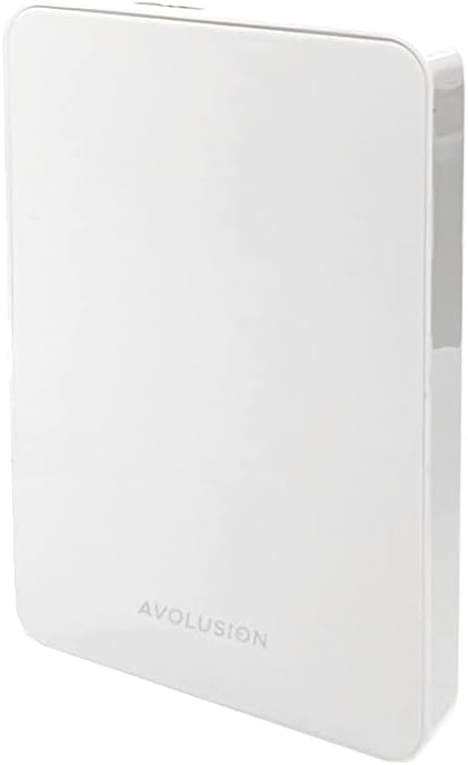Avolusion Z1-S 500GB USB 3.0 Portable External Gaming Hard Drive - White (for PS4, Pre-Formatted) - (Renewed)