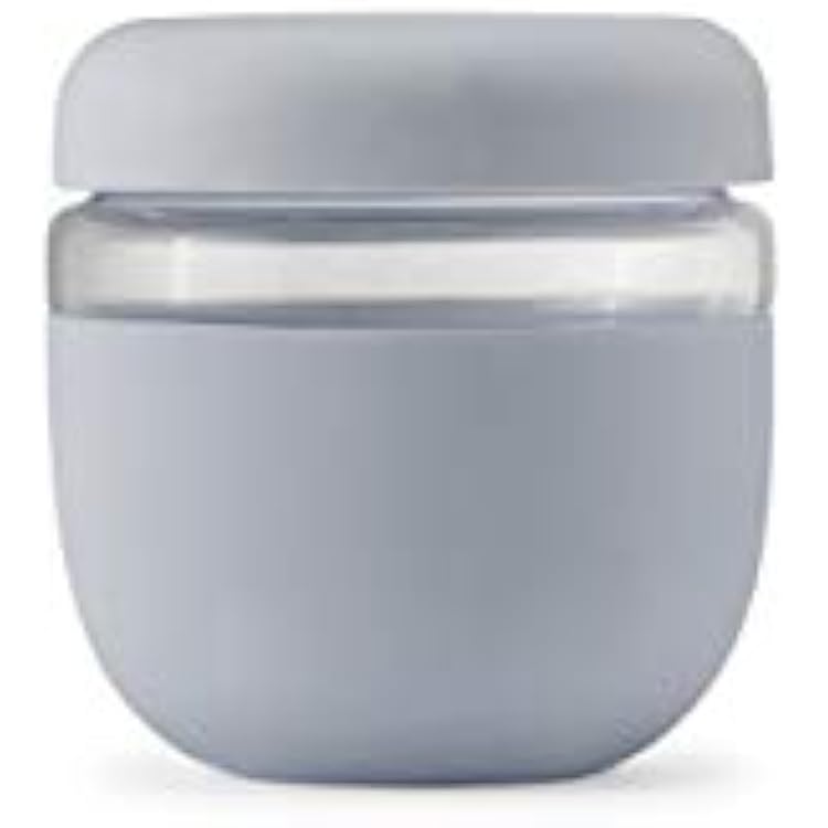 W&P Porter Seal Tight Glass Lunch Bowl Container w Lid | Slate 24 Ounces | Leak & Spill Proof, Soup & Stew Food Storage, Meal Prep, Airtight, Microwave and Dishwasher Safe, BPA-Free Glass