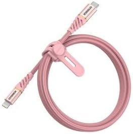 OtterBox Fast Charge Premium Lightning to USB-C Cable, 2M - Rose Shimmer
