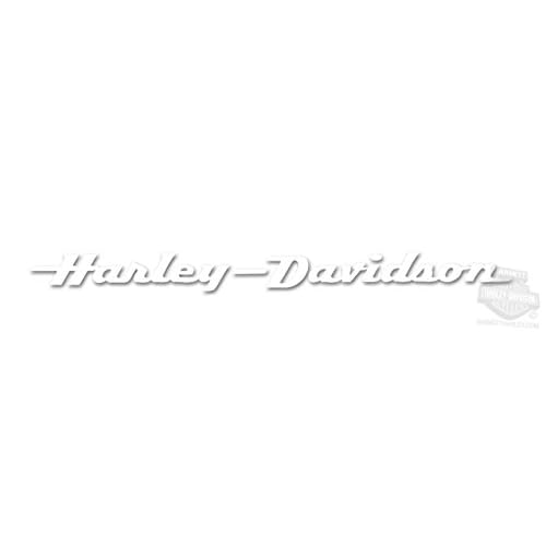 Harley Davidson Script Text White Vinyl 38 x 5 Car Auto Windshield Strip Decal 3701