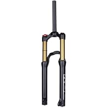 20'' Bike Bike Air Suspension Fork 80mm Travel Rear Bridge BMX Fork 1-1/8 Straight Tube Front Fork Manual Lockout QR 9mm