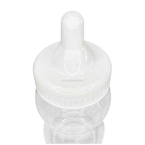 Crafts Central Jumbo Plastic Fillable Baby Shower Milk Bottle, Coin Bank, Favor Decoration White, 10 Inch