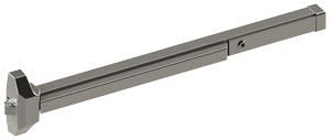 Hager 4700 Series Stainless Steel/Zinc Grade 2 Standard Duty Rim Type Fire Rated Exit Device, 36" Length, Satin Stainless Steel Finish