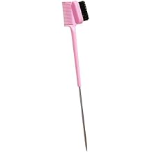 Hair Edge Brush with t Tail Comb Double Sided Control Hair Comb Hair Edge Brush Comb Styling Hair Edge Eyebrow Brushes