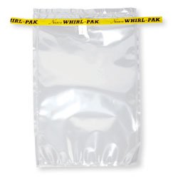 Nasco Whirl-Pak B01020WA Sample Bag, 230mm L x 150mm W, 0.076mm Thickness, 710ml Capacity (Box of 500)