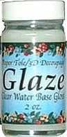 Clear Gloss Glaze for Crafts 2 oz.- Water Clean Up 