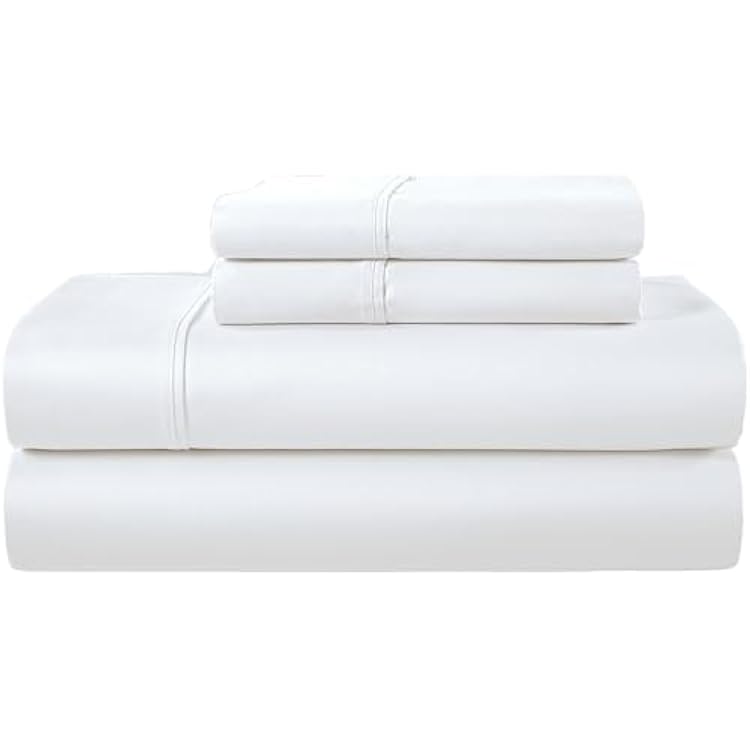 100% Egyptian Cotton Sheets California King Size Sheets Set with Fully Elasticated Cal King Fitted Sheet & Pillowcase Sets, 400 Tc Hotel Collection No Pill Soft Breathable Luxury White Bedding