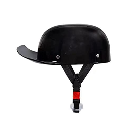 Baseball Cap Motorcycle Helmet, Men Women Summer Retro Street Bike Scooter Cruiser Jet Half Helmets, Vintage Open Face Helmet Outdoor Riding Sunscreen Helmet, DOT Approved