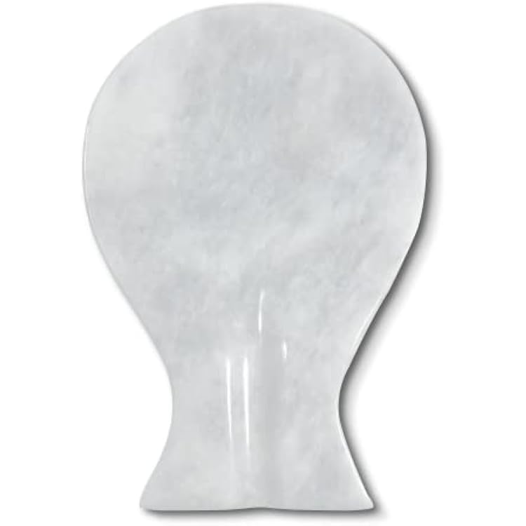 Luxury Handmade Cloudy White Marble Spoon Rest for Kitchen Counter, Cooking Utensil Holder for Stove Top, Spatula, Tongs Keeper Countertop Spoon Holder