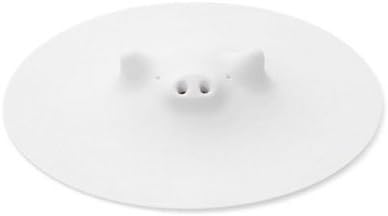 Marna White Piggy Steamer - Multipurpose Lid for Steaming, Covering, and Opening Jars