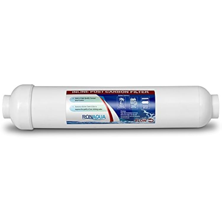T33 Inline Coconut Grade Activated Carbon PrePost Membrane Filter for Taste and Odor Reduction