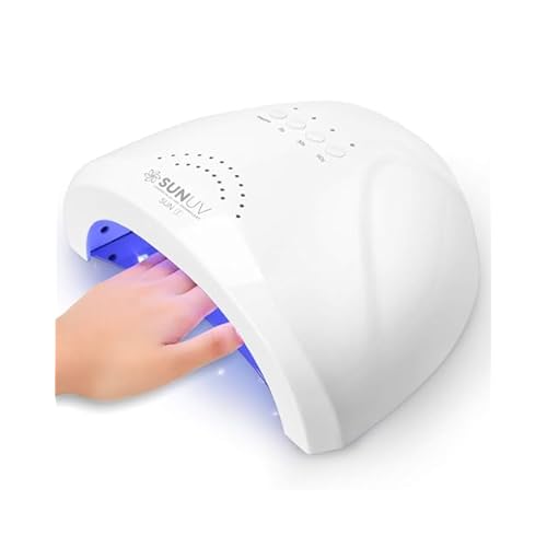 SUNUV UV LED Nail Lamp, Gel Light for Nail Polish UV Dryer with 3 Timers SUNone White