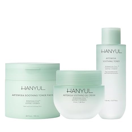 Hanyul Artemisia Toner Pads + Gel Cream + Toner