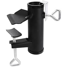 Patio Umbrella Holder Clamp,Heavy Duty Patio Umbrella Clamp Deck Umbrella Stand,Metal Umbrella Clamp Outdoor Umbrella Mount Bracket for Fences,Railing,Deck,Bench,Boats,Bleachers