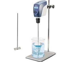 ONiLAB 8053200100 LCD Digital Overhead Stirrer Max Stirring Quantity 40L Max.2200Rpm, White, Aluminum Alloy (Stand Included)...