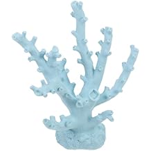 DECHOUS Ocean Decor Blue Coral Resin Statue Aquarium Decoration Fake Ornaments for Freshwater Tank
