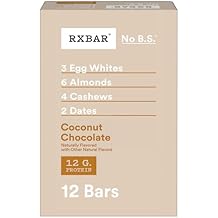 RXBAR Protein Bars, Protein Snack, Snack Bars, Coconut Chocolate, 22oz Box (12 Count)