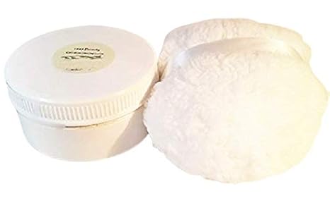 Lilac Scented Silk Powder Gift Boxed Set - 8 oz Jar Silky Powder and Fluffy Fleece Powder Puff