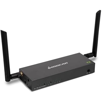 IOGEAR Long Range Wireless 4K HDMI Transmitter Only 600ft Line-of-Sight, IR Support, 4K 30Hz, HDMI, Plug-N-Play GWLRSSKIT4KTX
