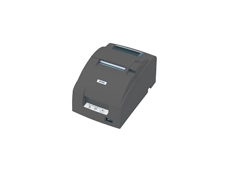 Epson TM-U220B Dot Matrix Receipt Printer, Ethernet, Multilingual Traditional Chinese, Dark Gray, Auto Cutter, Ps-180 Included