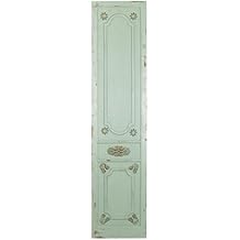 Deco 79 Wood Scroll Home Wall Decor Antique Door Wall Sculpture, Wall Art 18" x 1" x 78", Green