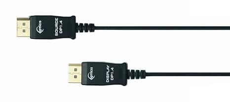 DPOC-14NL30 DisplayPort1.4 Active Optical Cable; Enables to Transmit Up to 8K DSC(7680x4320) at 60Hz Signal; 30M (98.4 Feet) Long; Supports 3D Contents Transmission; LSZH Jacket