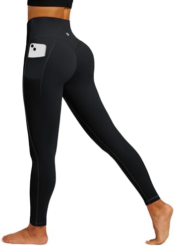 IUGA Womens Hidden Scrunch Butt Lifting Leggings Compression Gym Leggings with Pockets Booty Workout Yoga Pants Tummy Control