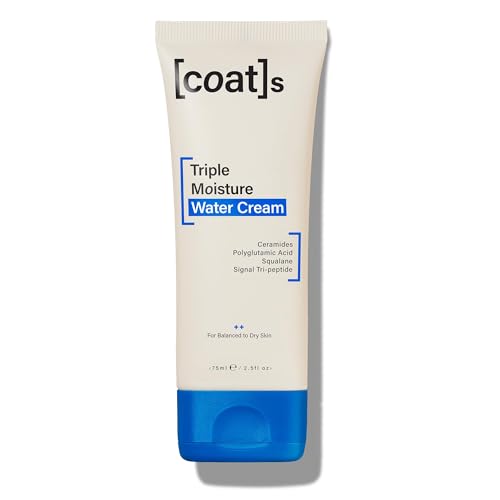 COATS Triple Moisture Water Cream Lightweight, Oil-Free Face Moisturizer Protects the Skin Barrier for Long-Lasting Hydration Dermatologically Approved, Designed for Teens  Young Skin 2.5 oz