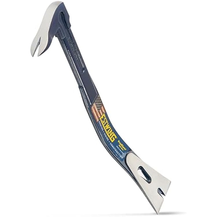 ESTWING Pro-Claw Pry Bar - 16 USA Made 3-in-1 RoofSidingConstruction Tool with Nail Puller & Pry Blade - RSC