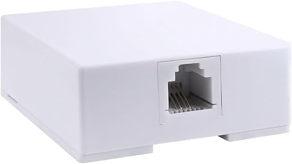 Skywalker Modular Surface Mount Phone Jack (White)