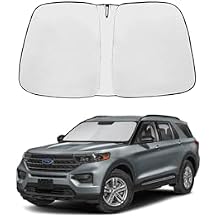2026 Upgrade Front Windshield Sunshade fit for Ford Explorer 2020-2026 UV Ray Reflector Foldable Car Shade Automotive Windshield Sunshades for Explorer Windshield Sun Shade |Keeps Your Vehicle Cool|