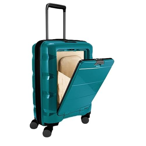 HAUPTSTADTKOFFER BRITZ Cabin Luggage Suitcase Hardside Spinner Trolley TSA Pine Green