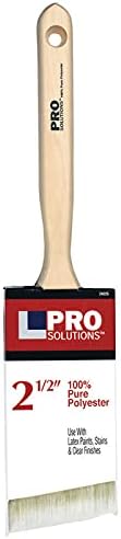 12-Pack of 2-1/2 Pro Solutions 24225 Polyester Paint Brush Angle Sash, Standard Handle