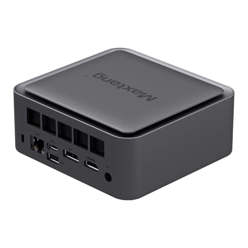 Maxtang Mini PC Gaming Ryzen 8845HS [up to 5.1GHz] DDR5 5600MHz [up to 96GB] 32GB Ram 1TB M.2 2280 NVMe Quiet Mini Desktop Computer USBC4 LAN [2.5GbE] Security Lock Windows 11 Pro Space Grey, FP750