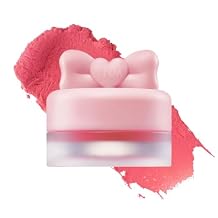 YNM Lip and Cheek Butter Pot, CHERRY BUTTER, Airbrushed Blush & Lip, Buildable Pigment, Long-lasting, Lightweight, Easy to Blend, Natural Soft Matte Finish, 0.09 oz