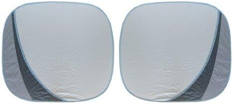 Go Gear Two Piece Standard Size Sail Away Front Sunshade with Two Quick Cling Side Shades - Silver
