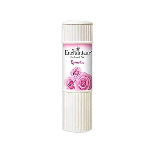 Enchanteur Romantic,Body Perfumed Talc 50 Grams. The Exotic Sensual Fragrance of Bulgarian Rose and White Jasmine By naveenana shop.