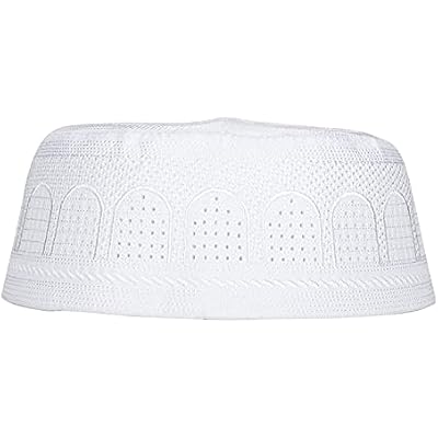 Shanrya Muslim Prayer Hat, Muslim Hat Saudi Arabia Headwear for Daily Wear for Prayer for Men for Women